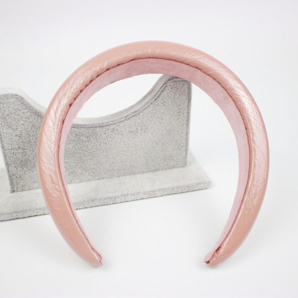 Womens  Accessories | Bellamy Pink Moiré Puffy Headband Accessories Accessories