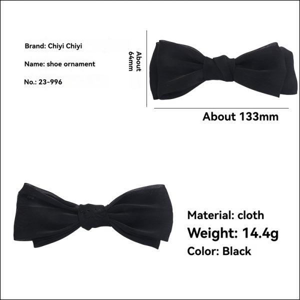 Womens  Accessories | Eden Black Bow Hair Clip Accessories Accessories