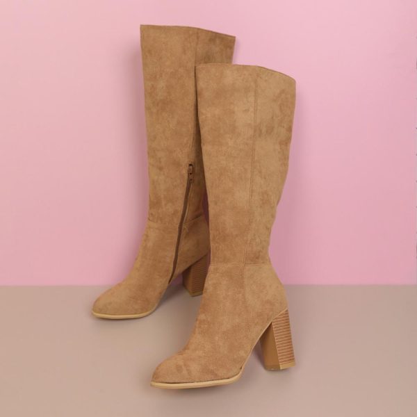 Womens  Boots | Cleo Cargo Suede Mid-Calf Boot Boots Boots