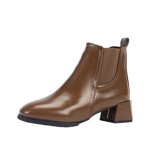 Womens  Boots | Nat Espresso Mid Western Boot Boots Boots