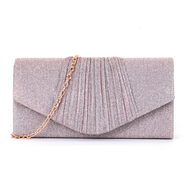 Womens  Clutches | Rayne Champagne Bow Clutch Clutches Champagne