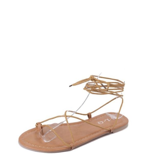 Womens  Flat Sandals | Jude Gold Leather Flat Sandal Flat Sandals Flat Sandals