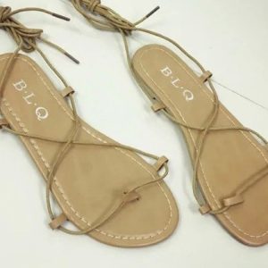 Womens  Flat Sandals | Lara Dune Leather Sandal Flat Sandals Dune