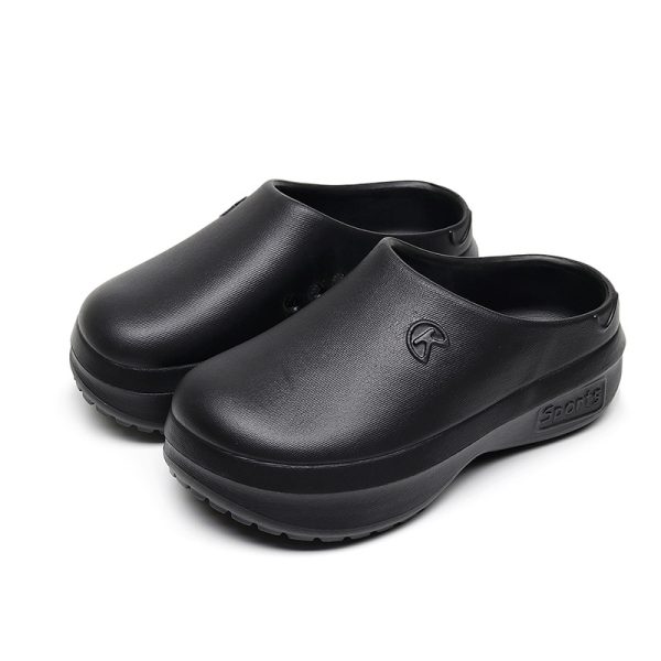 Womens  Flats & Loafers | Gemma Black Leather Lug Mule Flats & Loafers Black