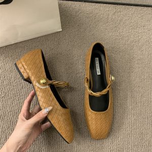 Womens  Flats & Loafers | Landry Honey Woven Ballet Flat Flats & Loafers Flats & Loafers