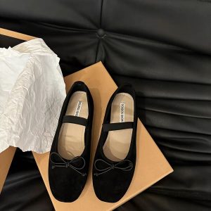 Womens  Flats & Loafers | Leonie Chocolate Satin Ballet Flat Flats & Loafers Chocolate Satin