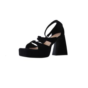 Womens  Heeled Sandals | Rivka Sienna Knot Platform Sandal Heeled Sandals Heeled Sandals