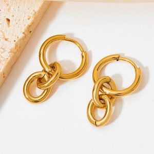 Womens  Jewelry | Small Gold Letter "O" Charm Accessories Gold O