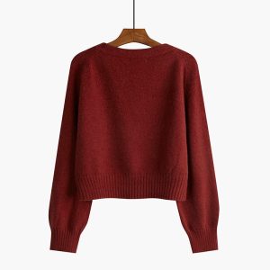 Womens  Knitwear | Lana Cashmere Sweater Clothing Chocolate